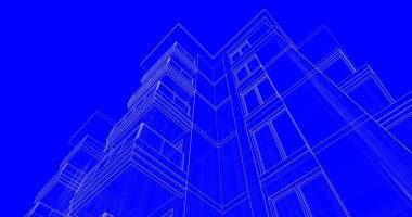 soyut mimari duvar kağıdı tasarımı, dijital konsept arkaplan