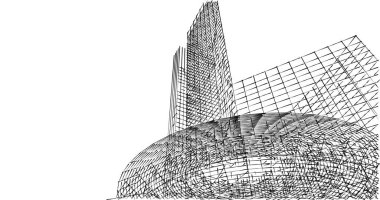 soyut mimari duvar kağıdı tasarımı, dijital konsept arkaplan