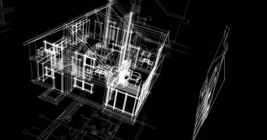 minimal geometrik şekiller, mimari çizgiler