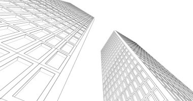 soyut mimari duvar kağıdı tasarımı, dijital konsept arkaplan