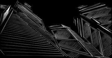 soyut mimari duvar kağıdı tasarımı, dijital konsept arkaplan