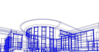 soyut mimari duvar kağıdı tasarımı, dijital konsept arkaplan