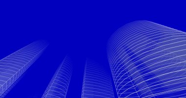 soyut mimari duvar kağıdı tasarımı, dijital konsept arkaplan