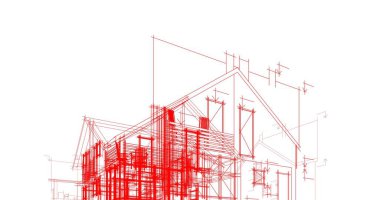 minimal geometrik şekiller, mimari çizgiler