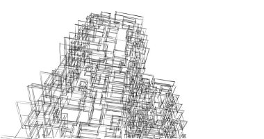 soyut mimari duvar kağıdı tasarımı, dijital konsept arkaplan