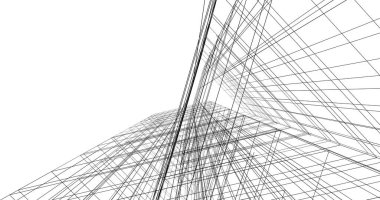 soyut mimari duvar kağıdı tasarımı, dijital konsept arkaplan