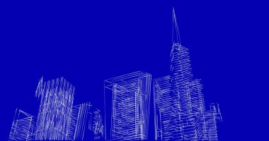 soyut mimari duvar kağıdı tasarımı, dijital konsept arkaplan