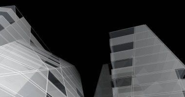 soyut mimari duvar kağıdı tasarımı, dijital konsept arkaplan