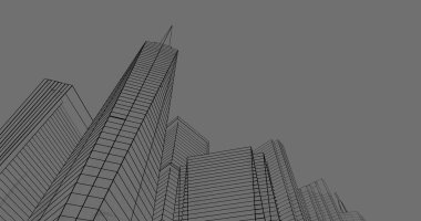 soyut mimari duvar kağıdı tasarımı, dijital konsept arkaplan