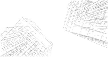 soyut mimari duvar kağıdı tasarımı, dijital konsept arkaplan