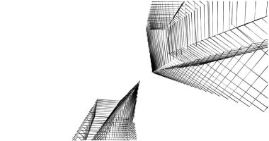 soyut mimari duvar kağıdı tasarımı, dijital konsept arkaplan