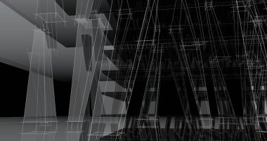 soyut mimari duvar kağıdı tasarımı, dijital konsept arkaplan