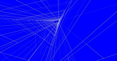 Mimari sanat konseptinde soyut çizgiler, minimum geometrik şekiller. 