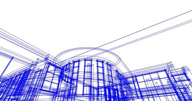 soyut mimari duvar kağıdı tasarımı, dijital konsept arkaplan