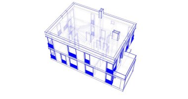 soyut mimari duvar kağıdı tasarımı, dijital konsept arkaplan