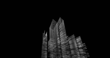 soyut mimari duvar kağıdı tasarımı, dijital konsept arkaplan