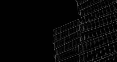 soyut mimari duvar kağıdı tasarımı, dijital konsept arkaplan