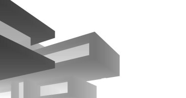 minimal çizim sanatı, geometrik mimari binalar tasarımı