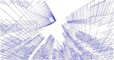soyut mimari duvar kağıdı tasarımı, dijital konsept arkaplan