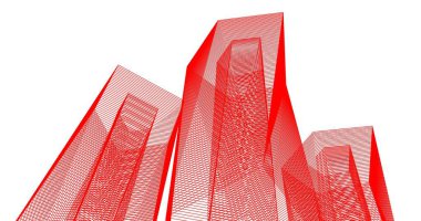 soyut mimari duvar kağıdı tasarımı, dijital konsept arkaplan