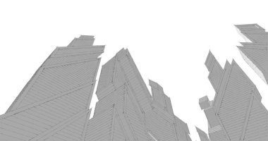 soyut mimari duvar kağıdı tasarımı, dijital konsept arkaplan