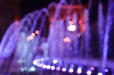 Bulanık soyut ışıklar gece şehrin arka planı