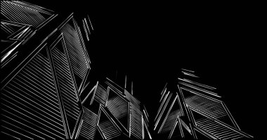 soyut mimari duvar kağıdı tasarımı, dijital konsept arkaplan