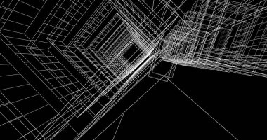 soyut mimari duvar kağıdı tasarımı, dijital konsept arkaplan