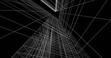 soyut mimari duvar kağıdı tasarımı, dijital konsept arkaplan