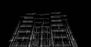 soyut mimari duvar kağıdı tasarımı, dijital konsept arkaplan