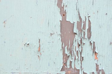 Grunge duvar kağıdı, kırık boyalı kırsal ahşap yüzey.