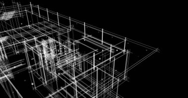 soyut mimari duvar kağıdı tasarımı, dijital konsept arkaplan