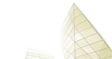 Mimari sanat konseptinde soyut çizgiler, minimum geometrik şekiller. 