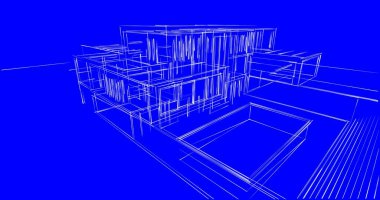soyut mimari duvar kağıdı tasarımı, dijital konsept arkaplan