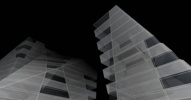 soyut mimari duvar kağıdı tasarımı, dijital konsept arkaplan