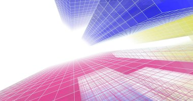 soyut mimari duvar kağıdı tasarımı, dijital konsept arkaplan