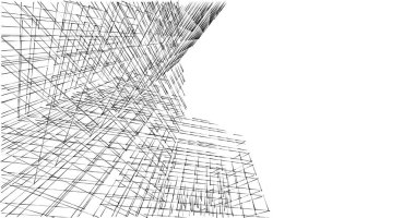 soyut mimari duvar kağıdı tasarımı, dijital konsept arkaplan