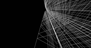 soyut mimari duvar kağıdı tasarımı, dijital konsept arkaplan