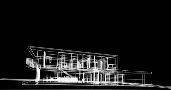 Абстрактный Архитектурный Дизайн Обоев Цифровой Концепт Фон — стоковое фото