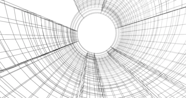 Abstrakcyjny Projekt Tapety Architektonicznej Cyfrowe Tło Koncepcyjne — Zdjęcie stockowe