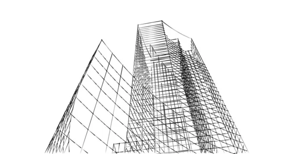 Абстрактный Архитектурный Дизайн Обоев Цифровой Концепт Фон — стоковое фото