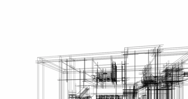 Абстрактный Архитектурный Дизайн Обоев Цифровой Концепт Фон — стоковое фото