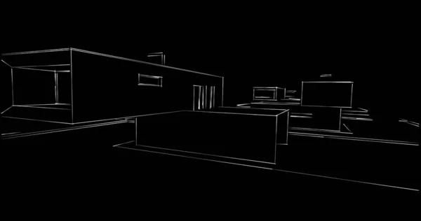 Abstrakcyjny Projekt Tapety Architektonicznej Cyfrowe Tło Koncepcyjne — Zdjęcie stockowe