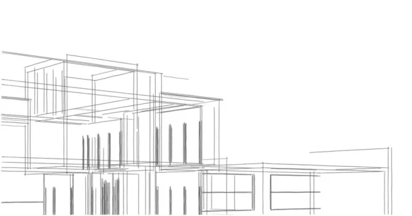Абстрактный Архитектурный Дизайн Обоев Цифровой Концепт Фон — стоковое фото