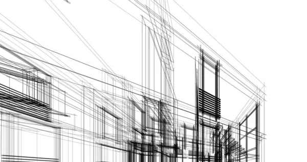 Абстрактный Архитектурный Дизайн Обоев Цифровой Концепт Фон — стоковое фото