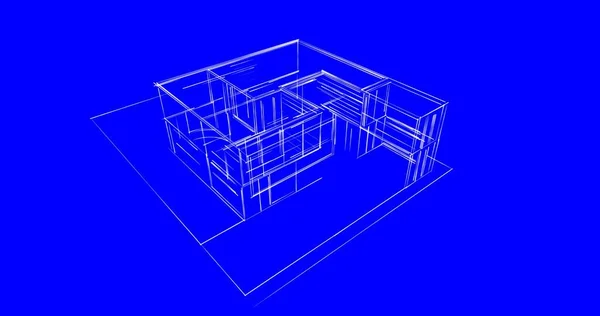 Abstrakcyjny Projekt Tapety Architektonicznej Cyfrowe Tło Koncepcyjne — Zdjęcie stockowe