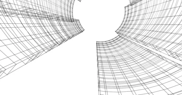 Абстрактный Архитектурный Дизайн Обоев Цифровой Концепт Фон — стоковое фото