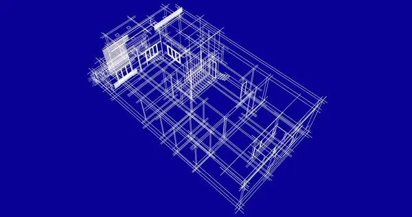 Abstrakt Arkitektonisk Tapet Design Digitalt Koncept Bakgrund — Stockfoto