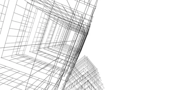 Абстрактный Архитектурный Дизайн Обоев Цифровой Концепт Фон — стоковое фото