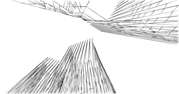 Абстрактный Архитектурный Дизайн Обоев Цифровой Концепт Фон — стоковое фото